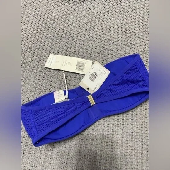 NWT Stella McCartney Neoprene & Mesh Bandeau Bikini Top - Picture 5 of 7